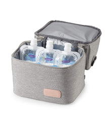 Meichoon XC01 grey spacious diaper compartment fits essentials and wipes.