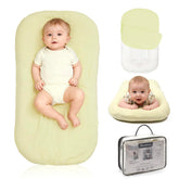 Meindoovm baby lounger with yellow cover for cozy awake-play sessions