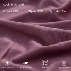 Meiz cooling silk jersey cover for breathable, comfortable nights