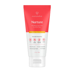 Melabebe Nurture jar front view of a hydrating baby eczema moisturizer
