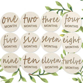 Meliatomia wooden milestone disc month 1 capture your baby's first month memories