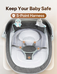 MelloBubbz swing remote control simplifies operation from parents reach