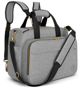 Mellories 4-in-1 diaper bag tote in gray for on-the-go parents