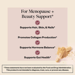 MenoGlow label close-up showing red clover and hyaluronic acid ingredients for hormone balance potential