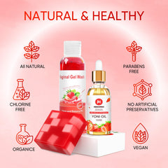 MENOMINO yoni soap bar rectangle shows fresh cleansing sensation