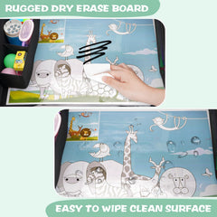 Menzoke car seat tray with cup holder for beverages