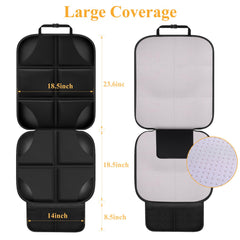 Meolsaek car seat protector made with water-resistant fabric simplifies cleanup.