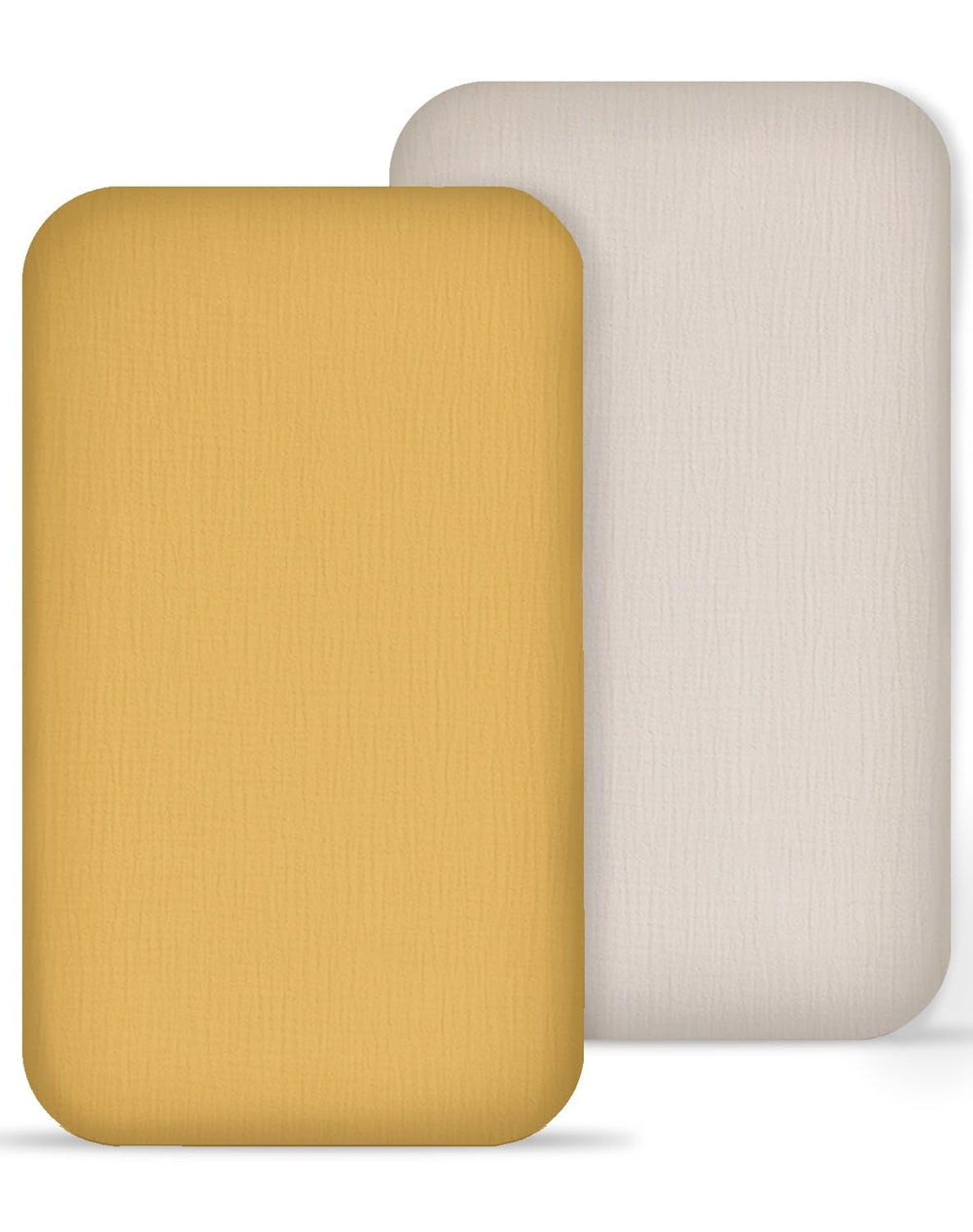 Meowcards muslin bedside bassinet sheet beige offers newborn comfort with breathable fabric.