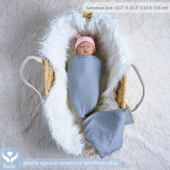 Meracorallo Muslin Swaddle Blanket breathable weave supports comfortable warmth for babies.