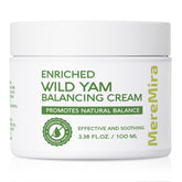 MereMira Wild Yam Cream packaging highlights premium formula for daily balance.