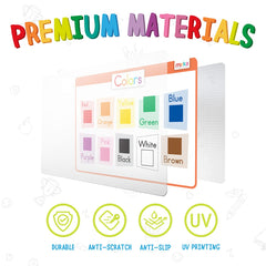 Merka placemats with letters numbers shapes support early learning at meals