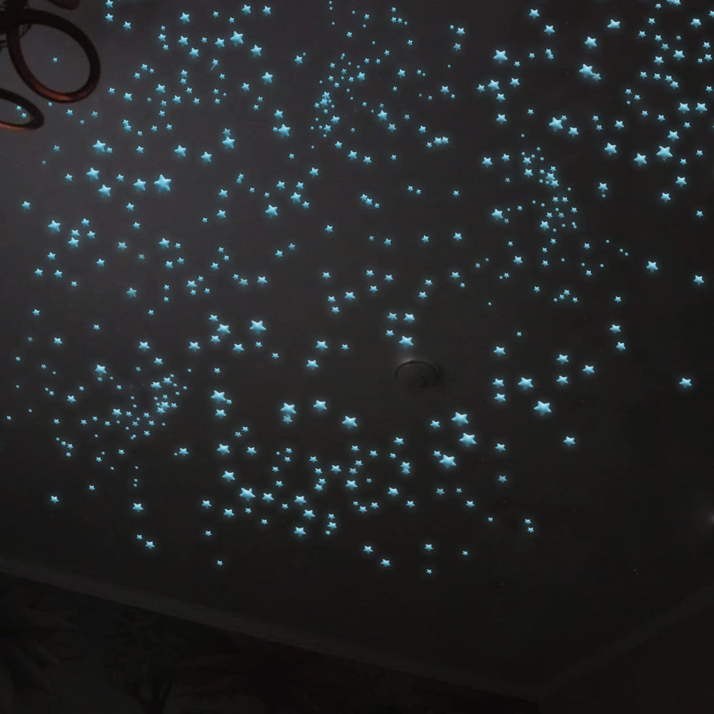 Meschett glow stars ceiling pack creates a soothing bedtime night sky.