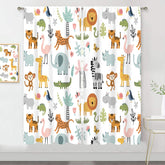 MESHELLY lion-panel curtain adds playful safari vibe to kids' room decor.