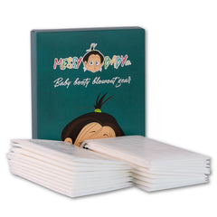 Messy Baby Co refill pads inside a onesie catching leaks and keeping outfits clean.