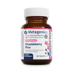 Metagenics Chasteberry Plus bottle front supports hormone balance.
