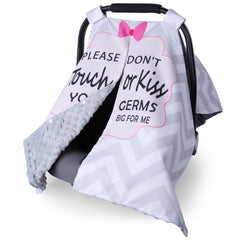 Metplus 2-in-1 car seat cover with peekaboo opening keeps baby visible