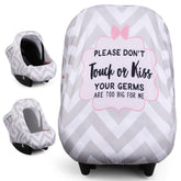Metplus baby car seat cover with privacy shade for on-the-go protection