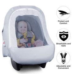 Metplus privacy sun shade design adds discreet comfort during strolls.