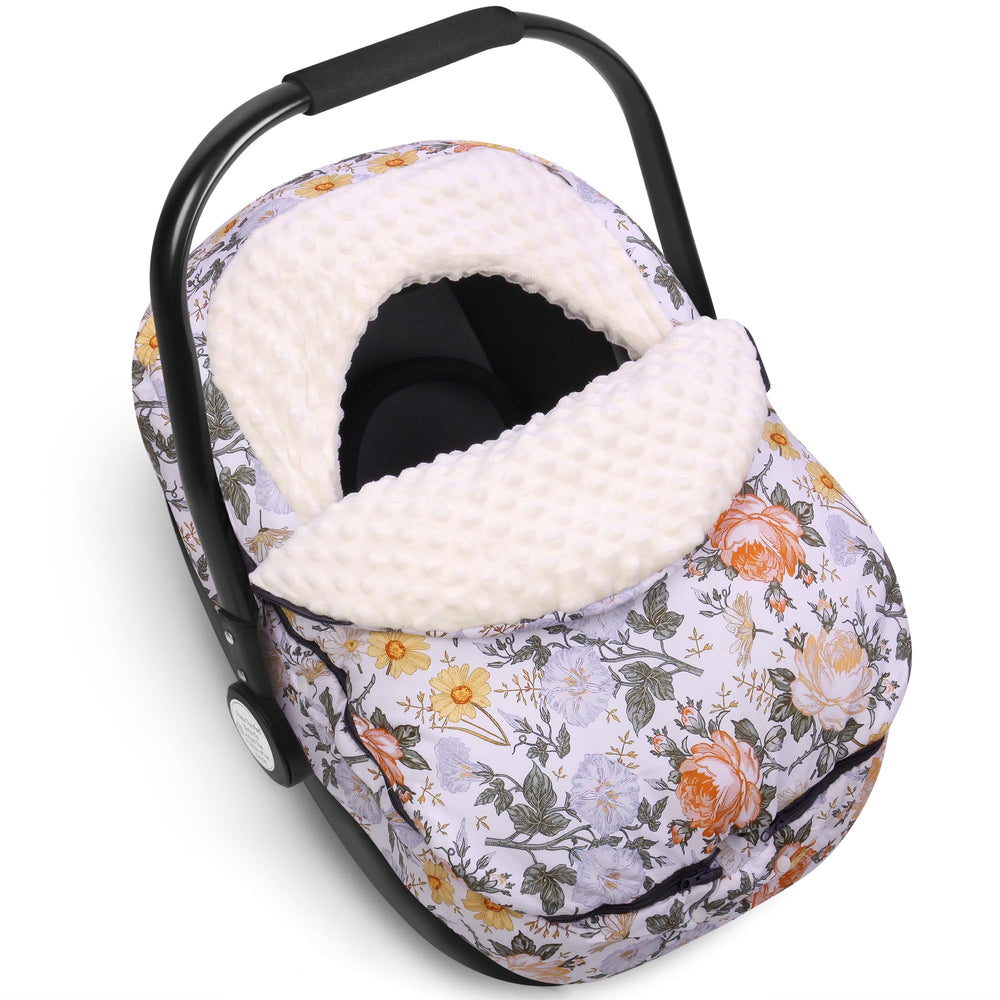 Metplus Winter Car Seat Cover with 360° protection blocks cold air for baby comfort.