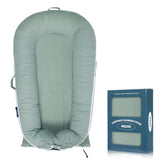 MEXXI baby nest replacement cover in corduroy sage green offers soft, breathable cotton for newborn comfort.