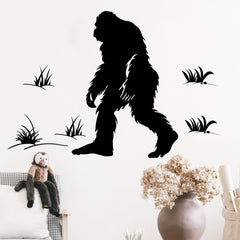 Mfault bigfoot silhouette mural decor adds whimsy to kids' spaces.