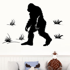 Mfault bigfoot silhouette nursery decor with easy application.