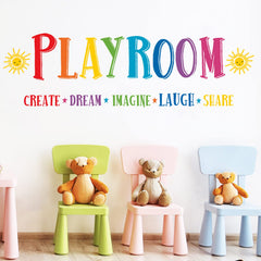 Mfault kids room decor featuring motivational words wall stickers for imagination.