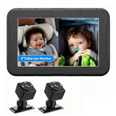 MHCABSR dual cameras provide backseat visibility for two toddlers.