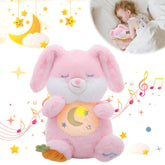 MIAODAM breathing bunny plush with soft pink fur for comforting night snuggles