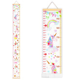 MIBOTE unicorn height chart canvas adds playful wall decor while tracking growth over time.