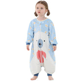 MICHLEY bear-design sleeping bag with long sleeves for cozy warmth