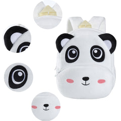 MICHLEY Panda backpack with adjustable straps supporting growing kids during daily activities.