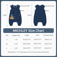 MICHLEY dragon sleeveless sleeping bag back view ensures comfortable wear