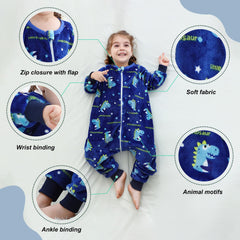 MICHLEY sleeping bag with diaper changes and skin-safe zipper guard.