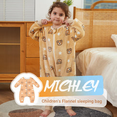 MICHLEY sleeping bag shows zipper for easy dressing and safe nighttime changes.