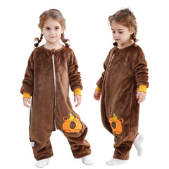 MICHLEY toddler sleeping sack with feet keeps little legs warm for cozy nights.