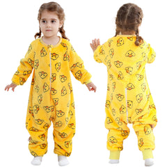 MICHLEY toddler flannel sleeping sack offers cozy wearable warmth for nights.