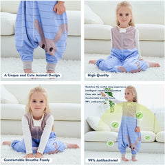 MICHLEY sleeping sack with two-way zipper for simple diaper changes