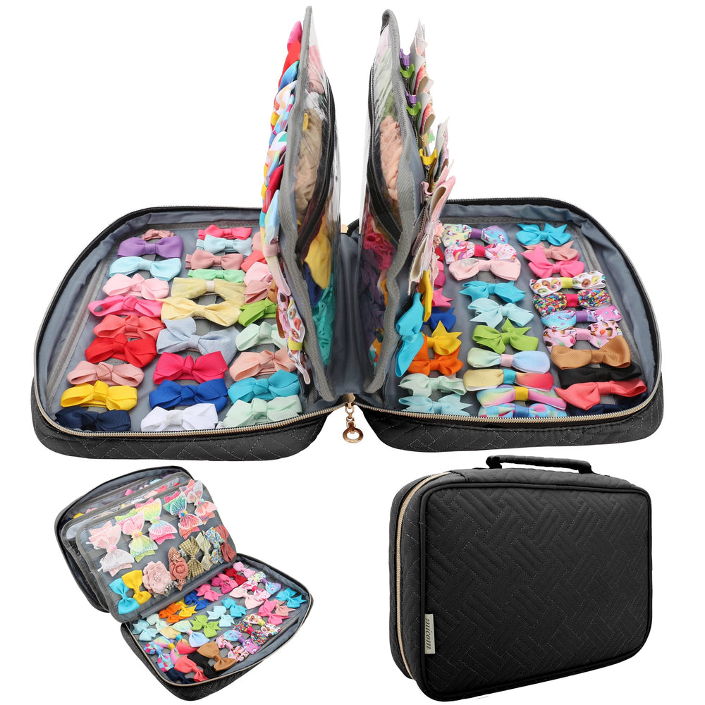 MICOM hair-accessories-storage-bag for baby bows keeps items organized and accessible.