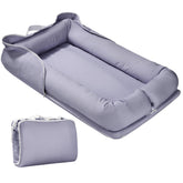 Miereirl Baby Lounger grey cover offers soft newborn comfort.