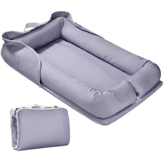 Miereirl Baby Lounger grey cover offers soft newborn comfort.