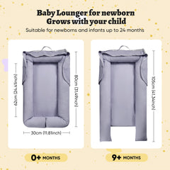 Miereirl Baby Lounger zip removable cover enables quick cleaning.