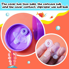 Mifoci mermaid-pattern sippy cup, easy grip for little hands.