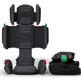 mifold hifold adjustable booster seat front view showing portable travel-ready design