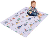 MIIMER Washable Baby Play Mat with non-slip top for safe tummy time