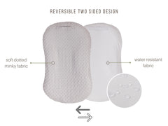 Mila Millie removable cover in soft minky with dots texture for comfort
