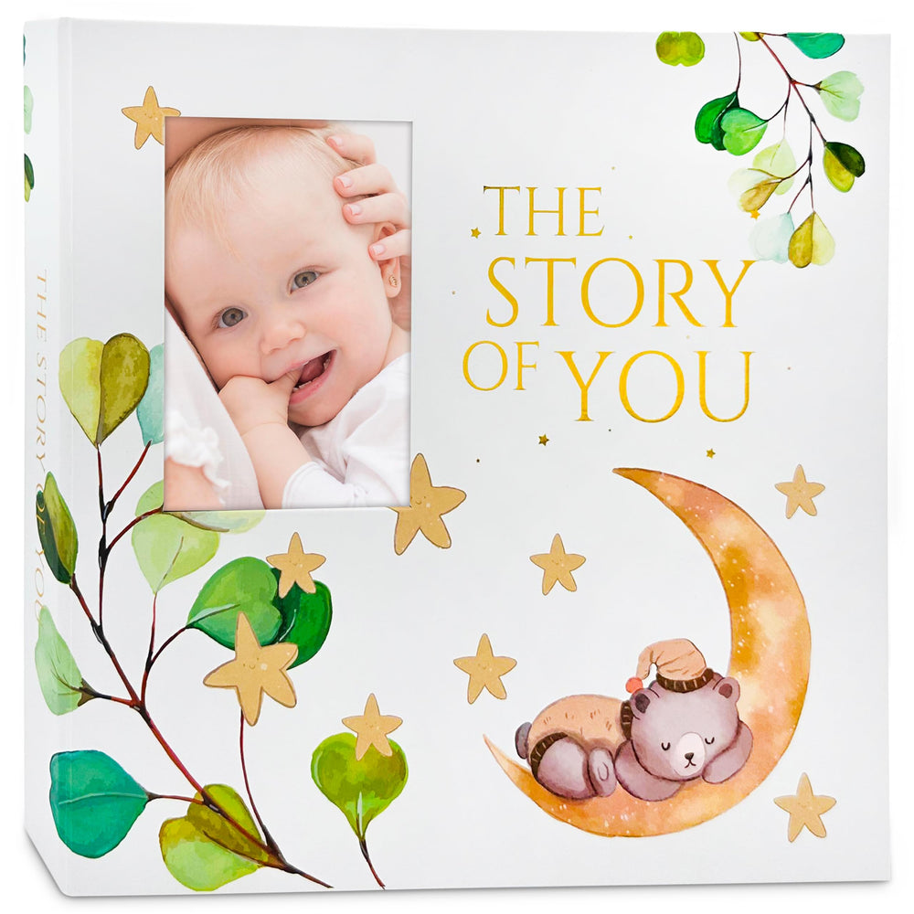 Mila and Rose memory book cover with gold foil for a premium keepsake