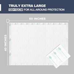 MILDPLUS heavy duty underpads show strong back fabric for tear resistance and stability.