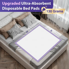 MILDPLUS underpads with anti-slip backing keep in place without adhesive residue.