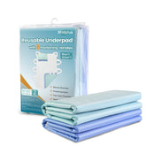 MILDPLUS bed pads layout showing 8 handles for easier caregiver repositioning.